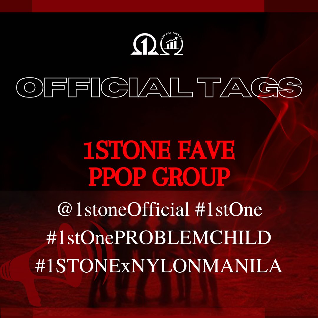 3:10 PM | TAG UPDATE 

Please vote for 1stOne on 'Big, Bold, Brave Awards 2023: Favorite P-Pop Group' by Nylon Manila. Let’s work hard, ForOne! 

🔗 nylonmanila.com/big-bold-brave…