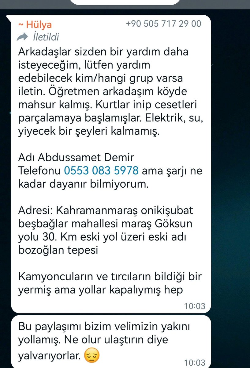 Maraş köylerde de yardıma ihtiyaç var. <a href="/AFADBaskanlik/">AFAD</a> <a href="/DepremDairesi/">AFAD Deprem</a> <a href="/ahbap/">Ahbap</a> <a href="/haluklevent/">Haluk Levent ( Ahbap Ekibi )</a> <a href="/OguzhanUgur/">Oğuzhan Uğur</a> <a href="/Kizilay/">Türk Kızılay</a>