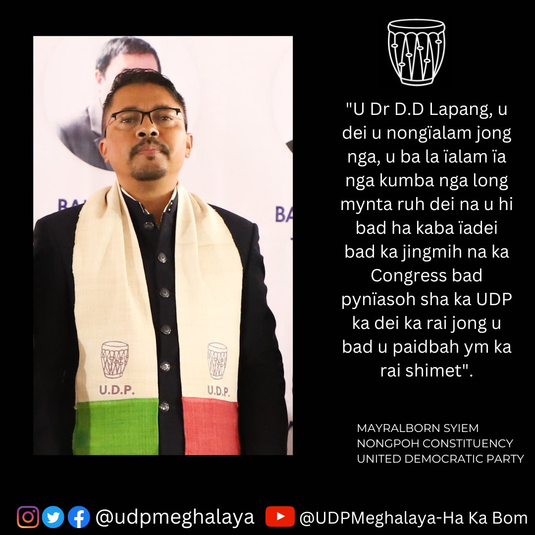 udpmeghalaya's tweet photo. News Headlines: 
#khubor #kotkhubor #maheh #ddlapang #kynti #hingkyrkhu #mayralbornsyiem https://t.co/A7eP2Oljdq