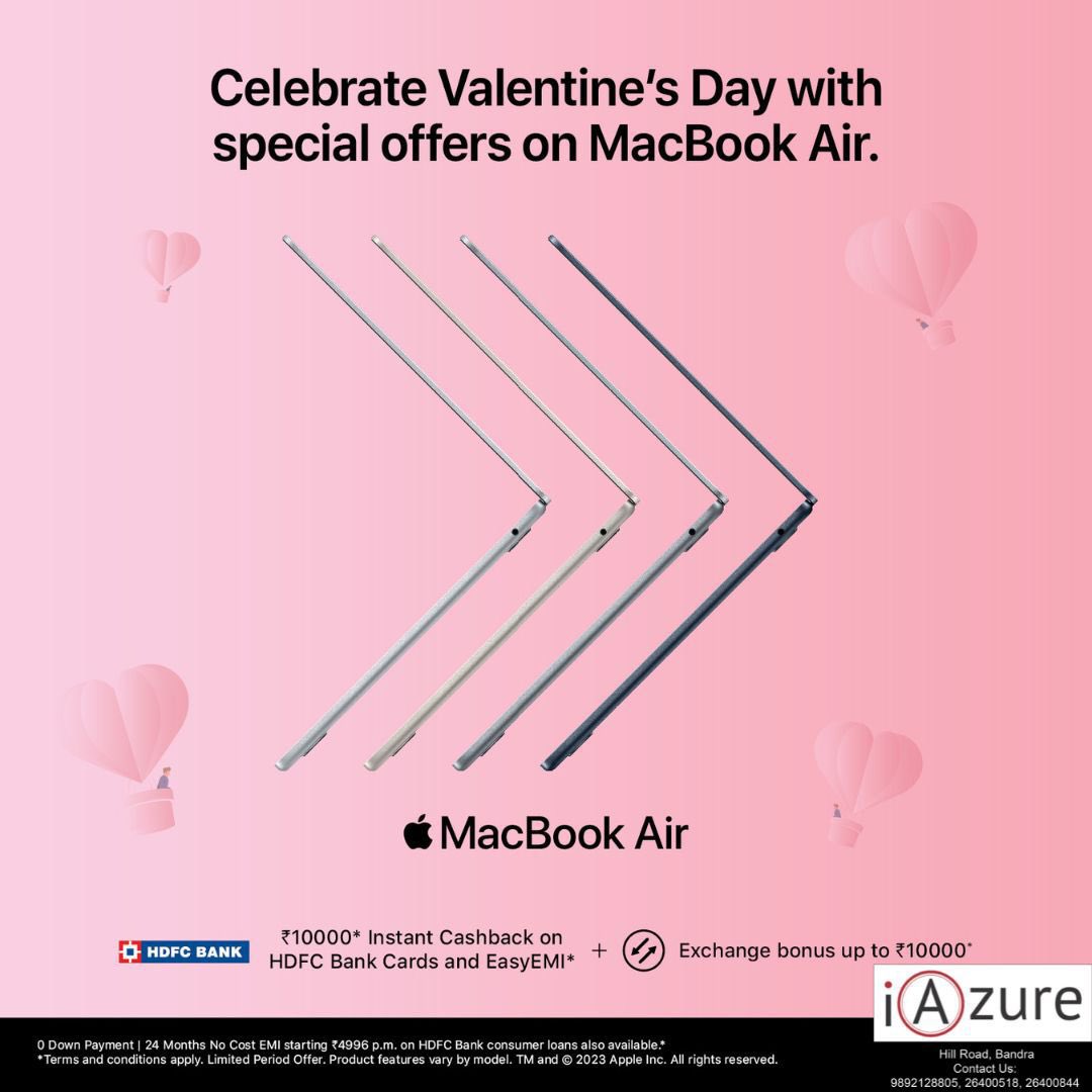 iAzureAppleSTO's tweet photo. Dear MacBook, Will you be my Valentine? ❤️ Contact 9892128805 https://t.co/1CQHiD3Ui5
