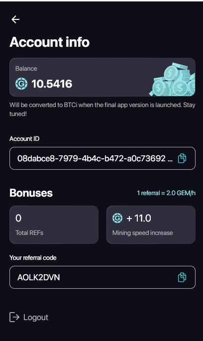 🔥NEXT (BTCi SATOSHI) WEB 3 PROJECT!
linktr.ee/mysterysatoshi
🔰GEMS satoshy auto mining - Signup using Discord!
app.ordersatoshi.com/AOLK2DVN when register for booster mining use this ( Code: AOLK2DVN ) 
DONT LOSE THIS EARLY CHANCE #Web3 #1000X #NFTGiveaway #Airdrop #NFTs  #CORE