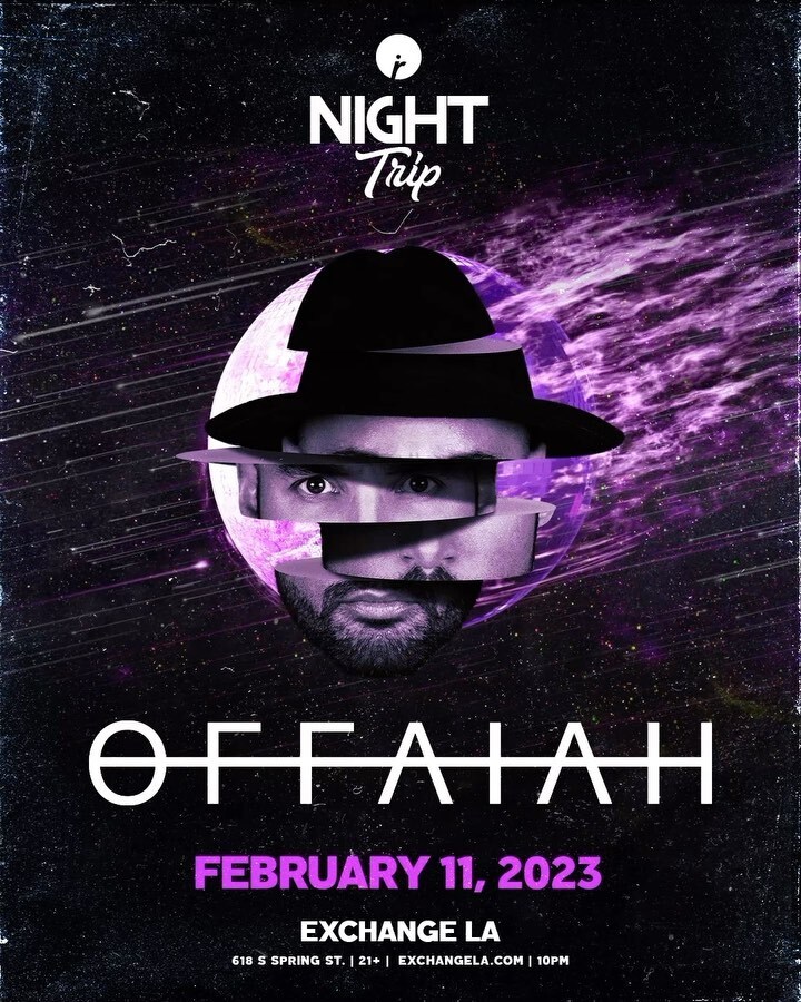 RaveLoop's tweet photo. 🥳@offaiah at #ExchangeLA tix available via link in our bio 👉https://t.co/QwkuTKcv6l
#RogerSanchez #FelixDaHousecat #Offaiah
#NightTripLA
#RaveMeetup
#InsomniacRecords
#InsomniacClubs
#InsomniacEvents
#RaveLoop
#PLUR
#TerryPham https://t.co/inkPoqDk48 https://t.co/DumtcXdnqa