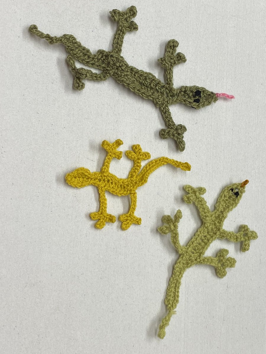 straightcurves's tweet image. Geckos from the last session of our beginners course last night #lovechesterfield #learntocrochet