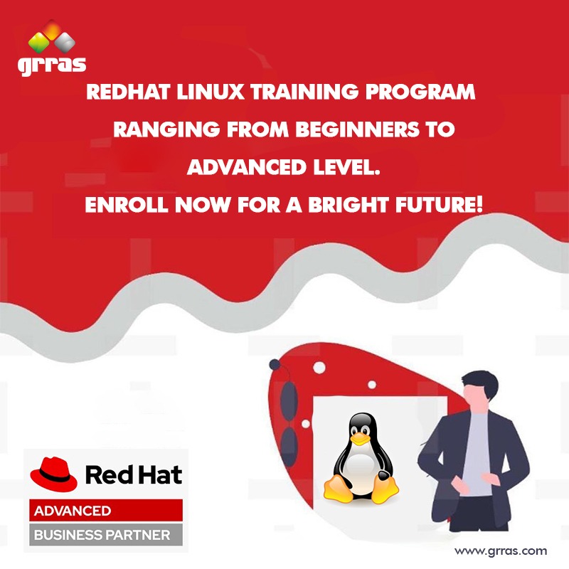 👉🏻RedHat Linux Training Program ranging from Beginners to Advanced Level. Enroll now for a bright future!
Call- +918890688166, +918290008535 
grras.com
#careerwithgrras #RedHatCertification #RedHatTraining #redhatlinux #trainingandplacement #TrainingandDevelopment