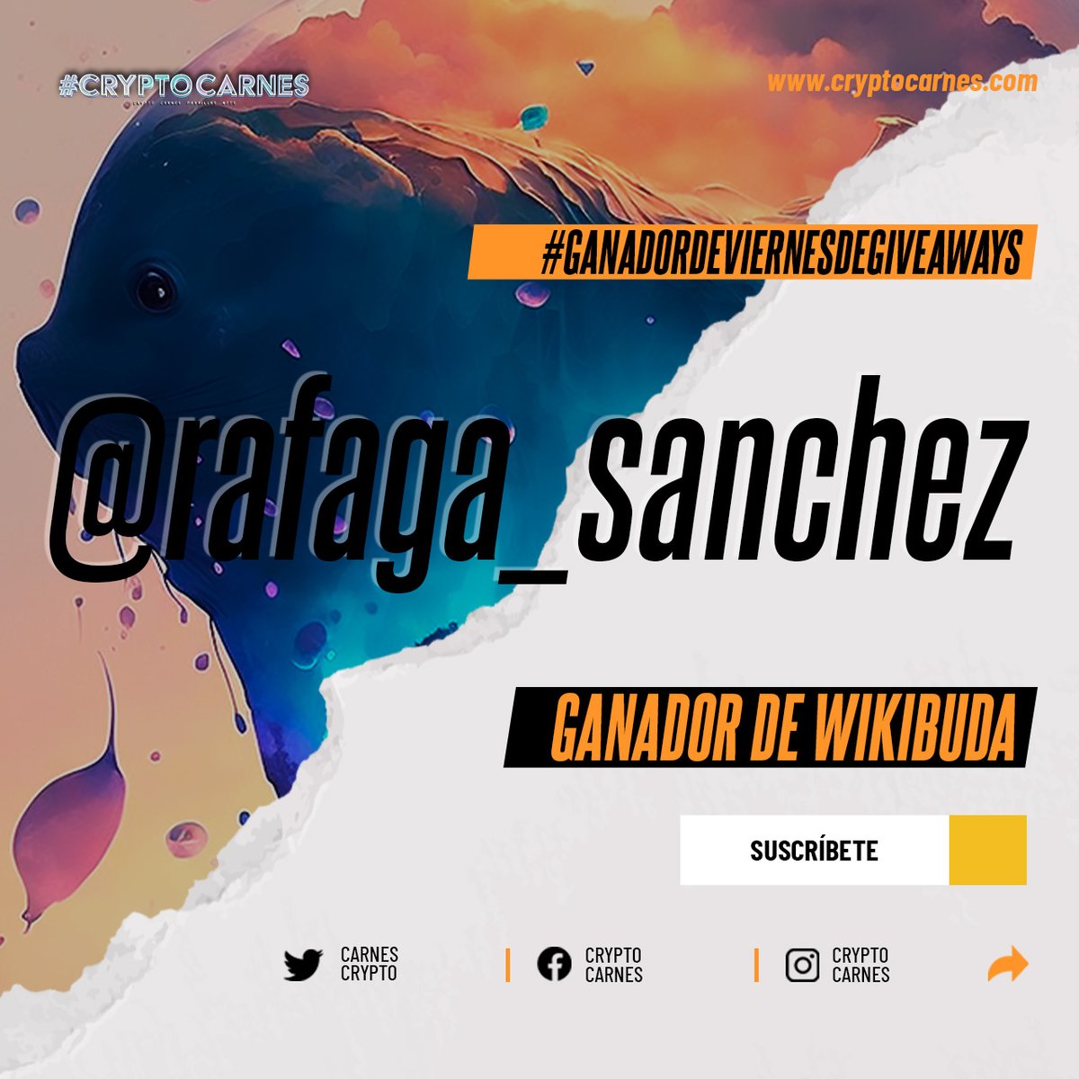 CriptoMexico_'s tweet photo. Ganador del #Wikibuda de @vincent_NFT es @rafaga_sanchez, no olvides enviarnos por DM tu dirección de @tezos para realizar la transferencia de tu #NFT . #Felicidades #Hispanos #Web3 #blockchain #Mexico #España #USA #LatinoAmerica https://t.co/VdLEsn7j7p