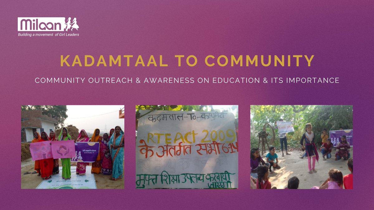 Catch a glimpse of our #GirlIcons conducting their first practice meeting for 'Kadamtal to Community' to raise awareness about 'Education and its Importance’ in their community to support their ongoing #SocialActionProject - Path to Pathshala. 

#GirlIconProgram #MilaanFoundation