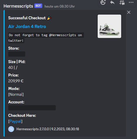 New success posted by: mo3tschik [AT]#2169