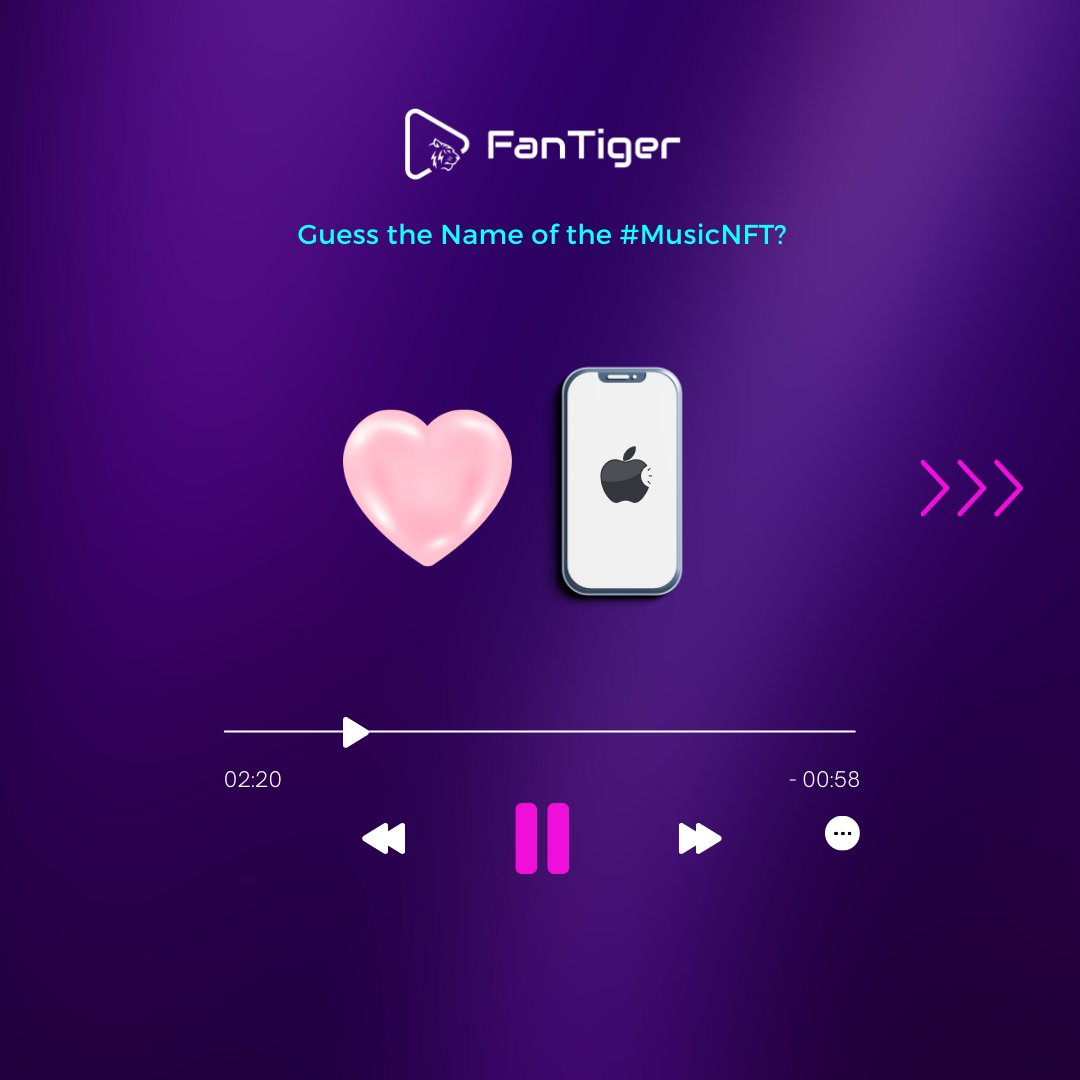 FanTiger_com's tweet photo. 🤩👉Guess these trending songs! How many can you get right? Hint: They're hit songs on the @FanTiger_com marketplace! 👀
#FanTiger #NFTmarketplace #NFTspace #NFTcommunity #NFTsong #MusicNFT https://t.co/RNLw98mIdS