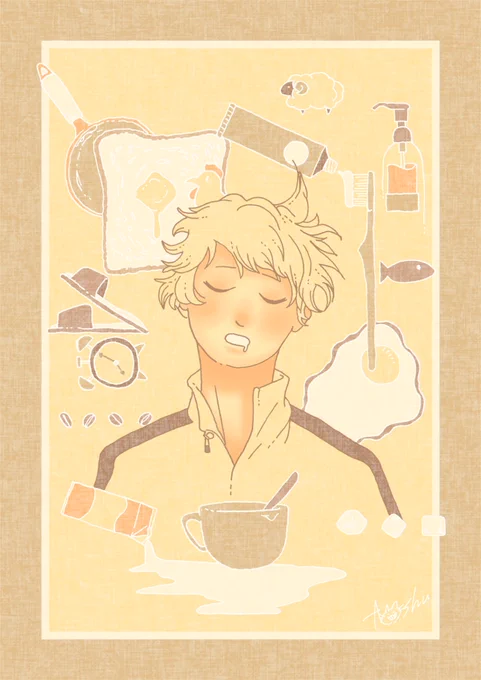 タグ企画 #一次創作絵師拡散フェス03 に参加します。線はボールペンで、色はiPadで着彩してます。あったかい絵を描きます。 