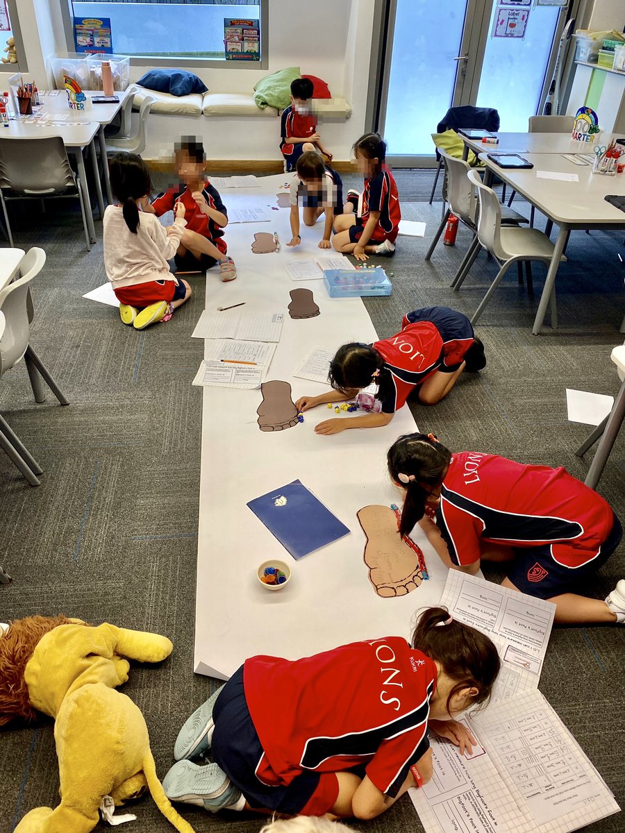 TeachingJamet's tweet photo. How long are Bigfoot’s feet? Which unit of measure can we use? Later…can we compare all of our feet to Bigfoot’s? I wonder who will have the third longest feet or the shortest? #grade1 #measurement #SAISRocks #funwithmath https://t.co/Mgr0RoM4PH