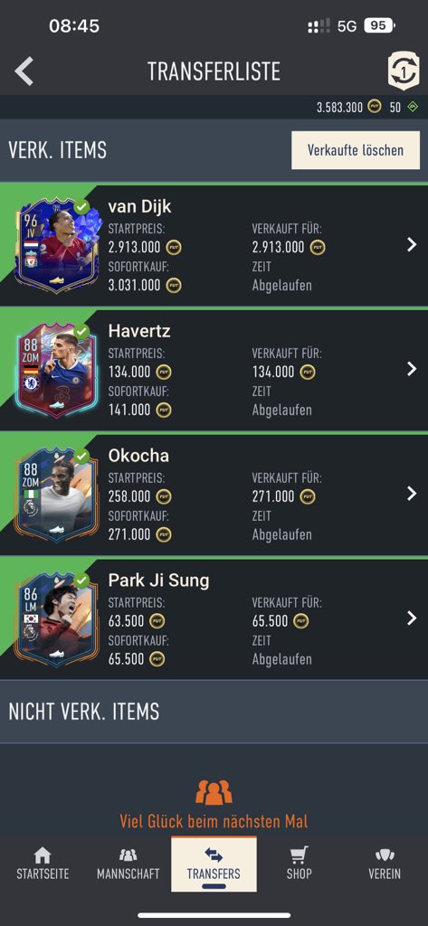 Exotic_FFA's tweet image. 🚨🚨 MIO DEAL NUMMER 2! 🚨🚨

Van Dijk TOTY + 1 Mio, nimmt man gerne mit. Perfekter Start in den Tag. 🫡😍