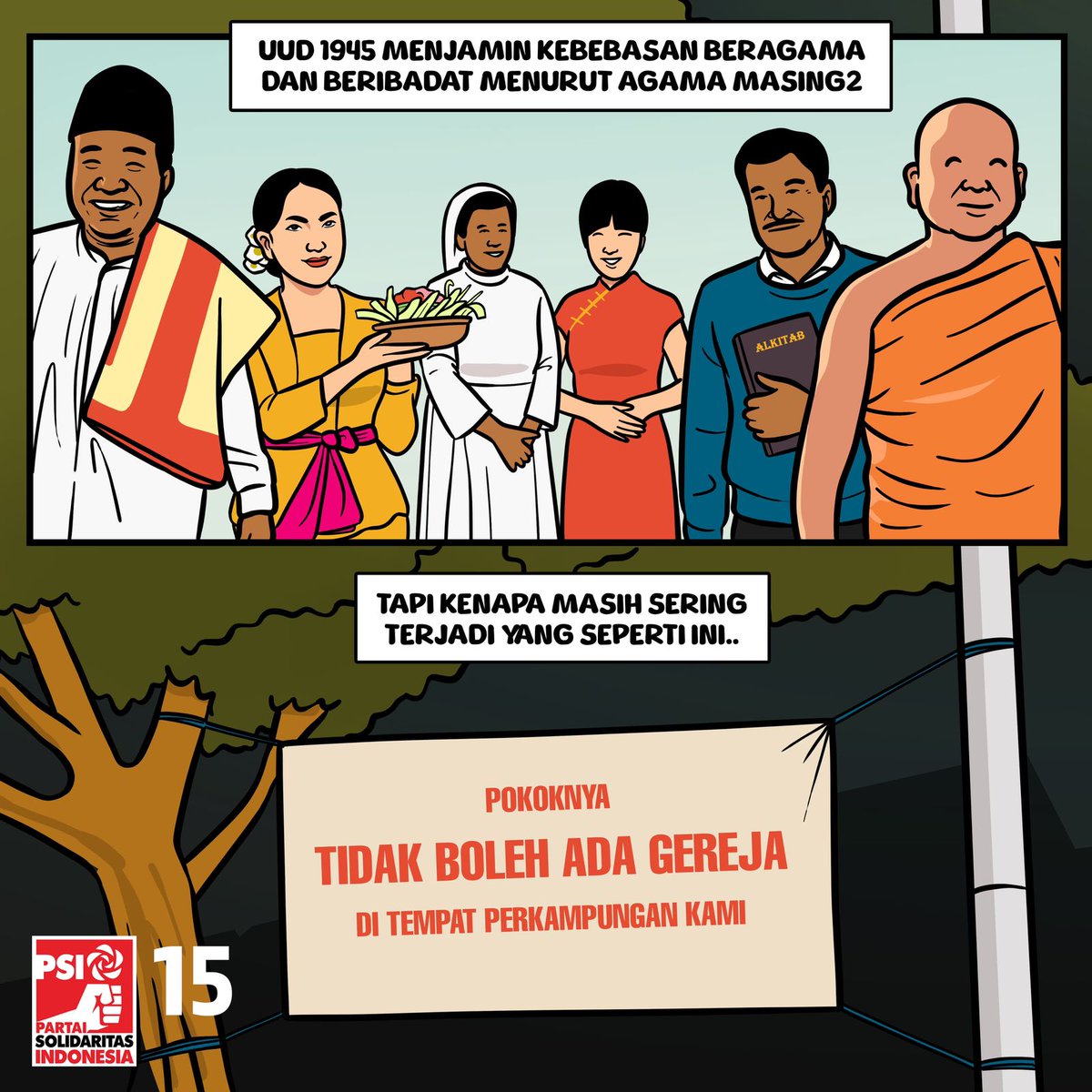 psi_id's tweet photo. Kami PSI prihatin atas peristiwa penolakan terhadap rumah ibadah di salah satu daerah di Indonesia beberapa waktu lalu. https://t.co/fom24X2OIt