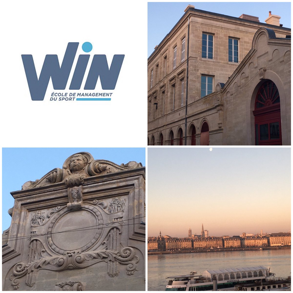 PATRICERIBATON's tweet photo. Bordeaux une des plus belles villes de France. Un plaisir fort de pouvoir enseigner dans un tel site.
#Winsportschool #Eduservices 
Vanessa Vitrac  Marie Mourcel Pierre Bouby https://t.co/FqATHllebN