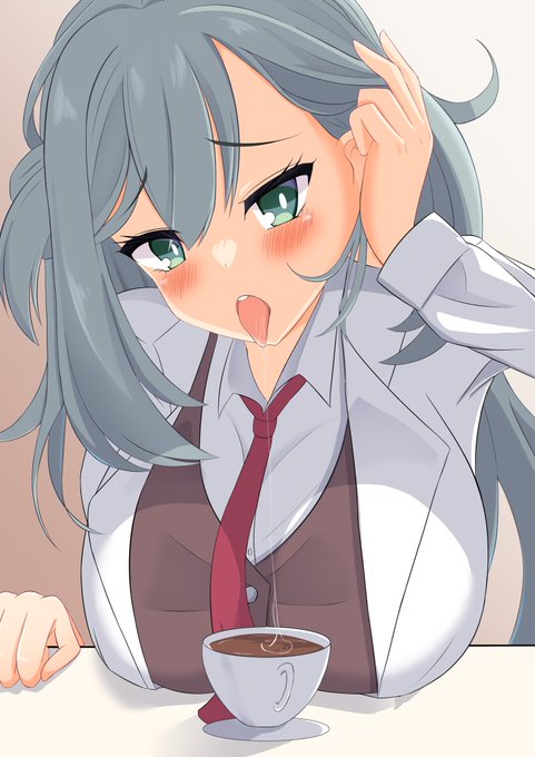 pixivリクエストありがとうございました
茉優先輩とコーヒーと唾液

https://t.co/RkSwaV22hV トリミング無しとおっぱい差分です 