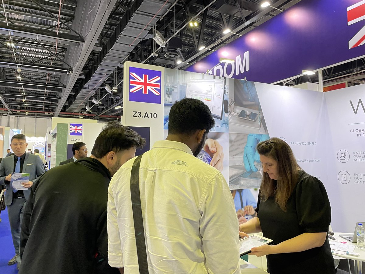 J_Balian's tweet photo. Last day @MedlabSeries Dubai and @gambica pavilion member @WeqasUK is still busy. https://t.co/ToVMb5O1Vp