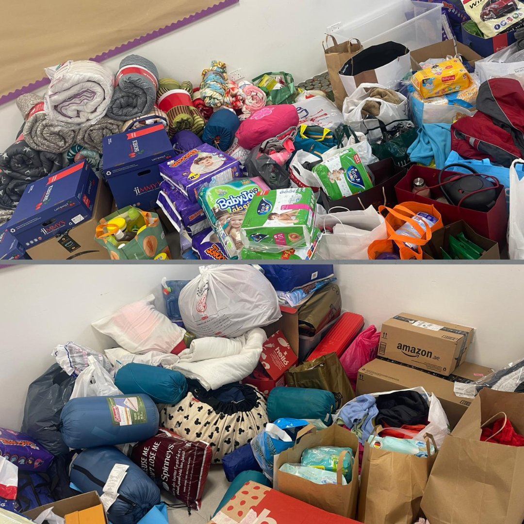 jebelalischool's tweet photo. THANK YOU JAS community for rallying together instantly to support the appeal for Turkey and northwest Syria. Your effort has been phenomenal and your donations will be collected by the UAE Turkish Embassy and Turkish Airlines. Thank you.
#JASFamily #EarthquakeAppeal @Taaleem https://t.co/hq9UKOjc9n