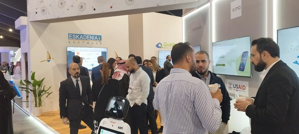intajICTJO's tweet photo. Day4 @LEAPandInnovate,Here we go! 

Come visit us in #JordanPavillion located in Stand T2.B111
@BetterBusiness #cguards #calvestigate @DataHubAnalyti1 @ESKADENIANews @extensya @IRIS_Technology @kayan_hr @OptimizaME @qbsme @SAJAYA_ERP #Sedra #TransitionTech @XinaAIOfficial #LEAP23 https://t.co/kC5PARpDPe