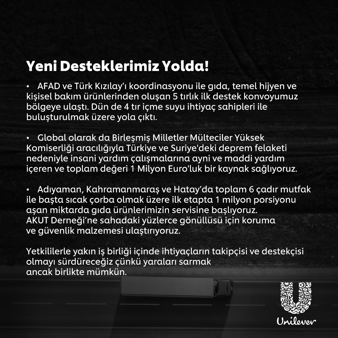 Yeni desteklerimiz yolda #birliktemümkün