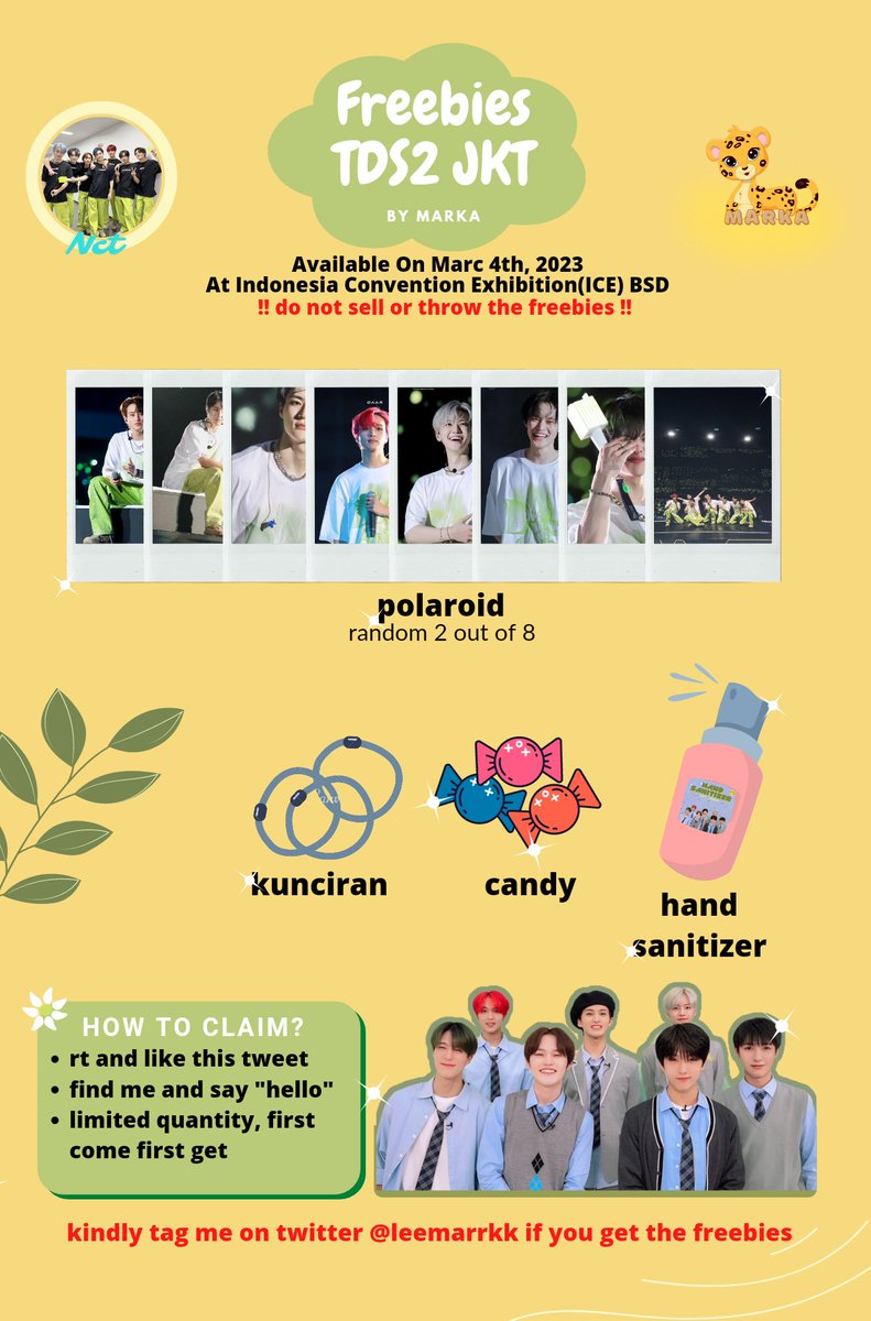 pluvyne's tweet photo. ✨️ freebies tds2 in jakarta ✨️

~ • hellow aku mau bagiin sedikit freebies buat tds 2 jakarta day 1 • ~ 

🧸 limited quantity
📍 ice bsd
⏰ tba
🗓️ 4 march 2023 | day 1
💭 thread for update!

‼️detail bisa lihat gambar, help rt or like‼️ https://t.co/cWFrTTFCFn