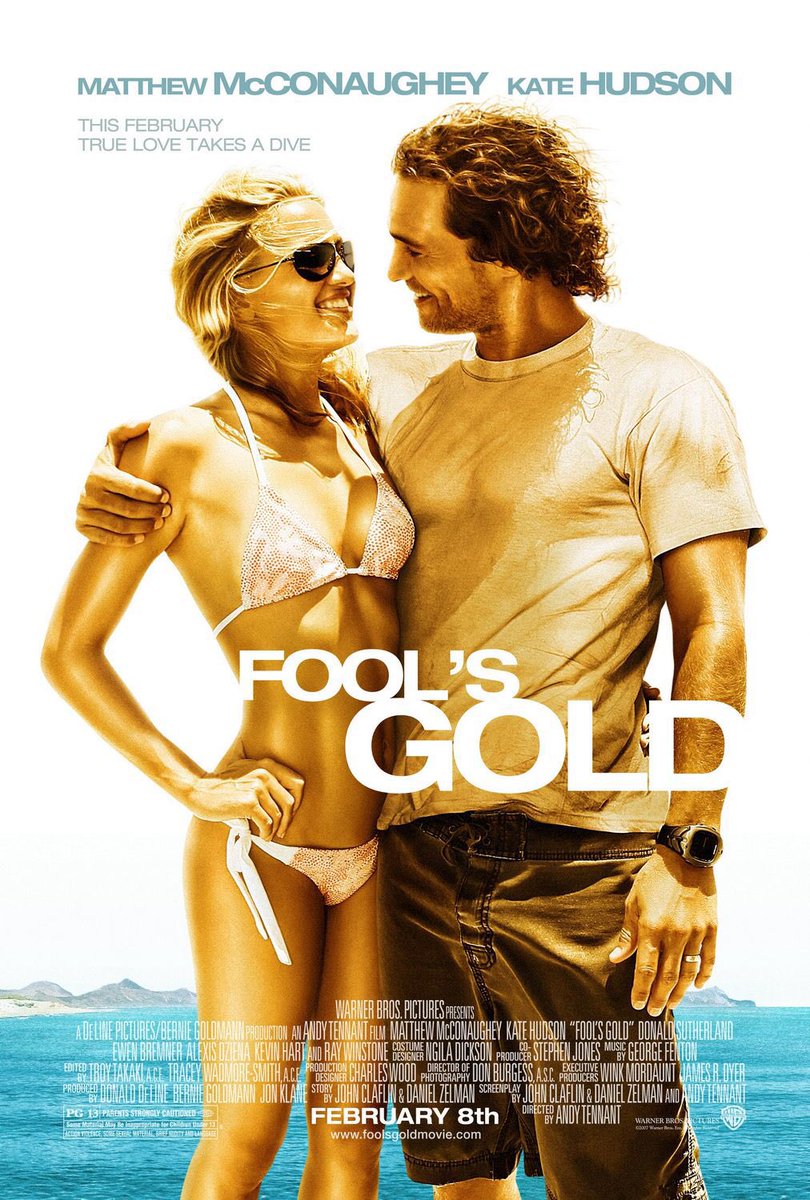 Film News Nostalgia (@filmnewsnos) on Twitter photo 🎬MOVIE HISTORY: 15 years ago today, February 8, 2008, the movie ‘Fool’s Gold’ opened in theaters!
#KateHudson #MatthewMcConaughey #DonaldSutherland #AlexisDziena #RayWinstone #KevinHart #EwenBremner #BrianHooks #MalcolmJamalWarner #AndyTennant 🎬MOVIE HISTORY: 15 years ago today, February 8, 2008, the movie ‘Fool’s Gold’ opened in theaters!
#KateHudson #MatthewMcConaughey #DonaldSutherland #AlexisDziena #RayWinstone #KevinHart #EwenBremner #BrianHooks #MalcolmJamalWarner #AndyTennant
