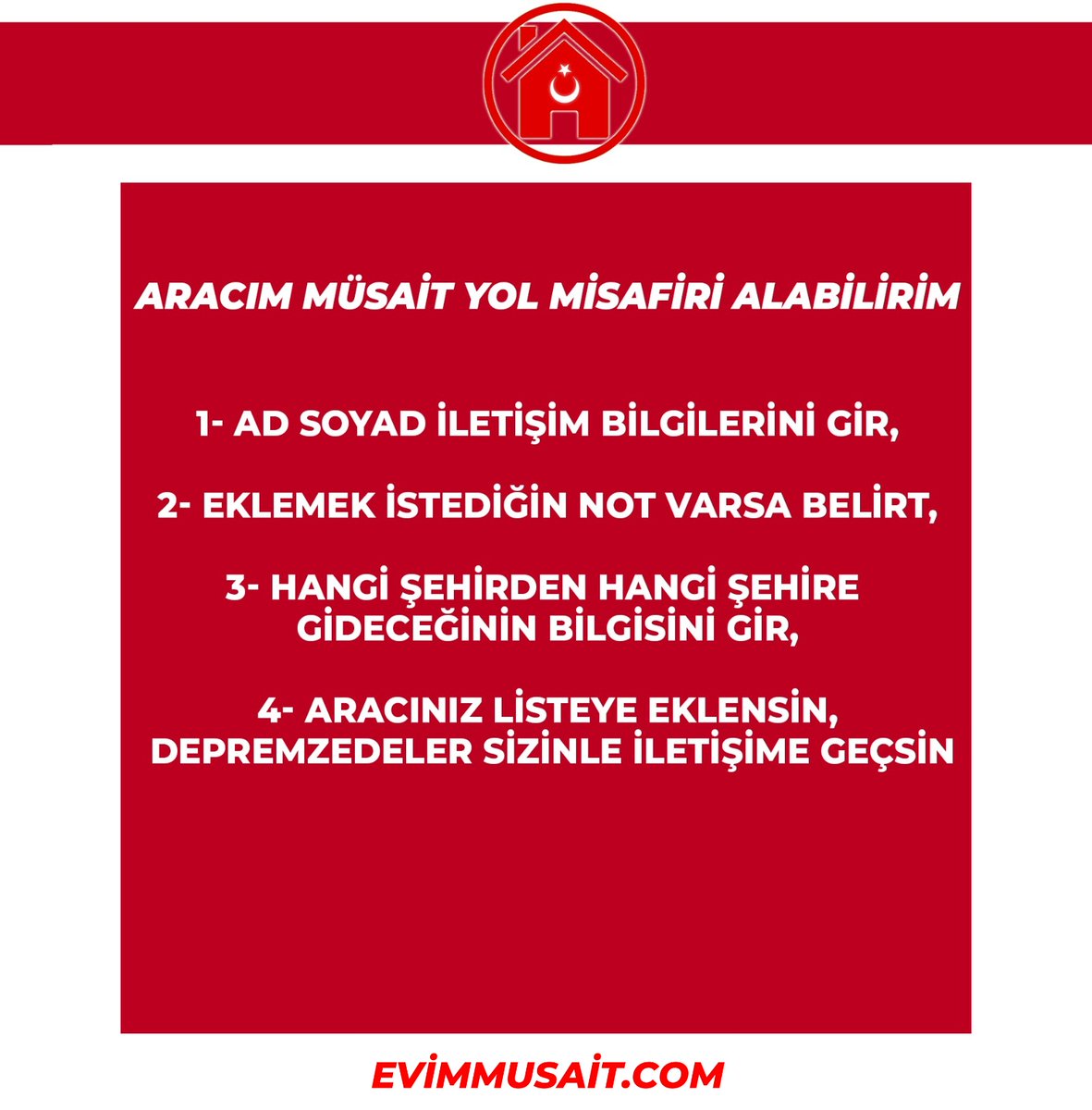 Evim / Arabam Müsait tweet media