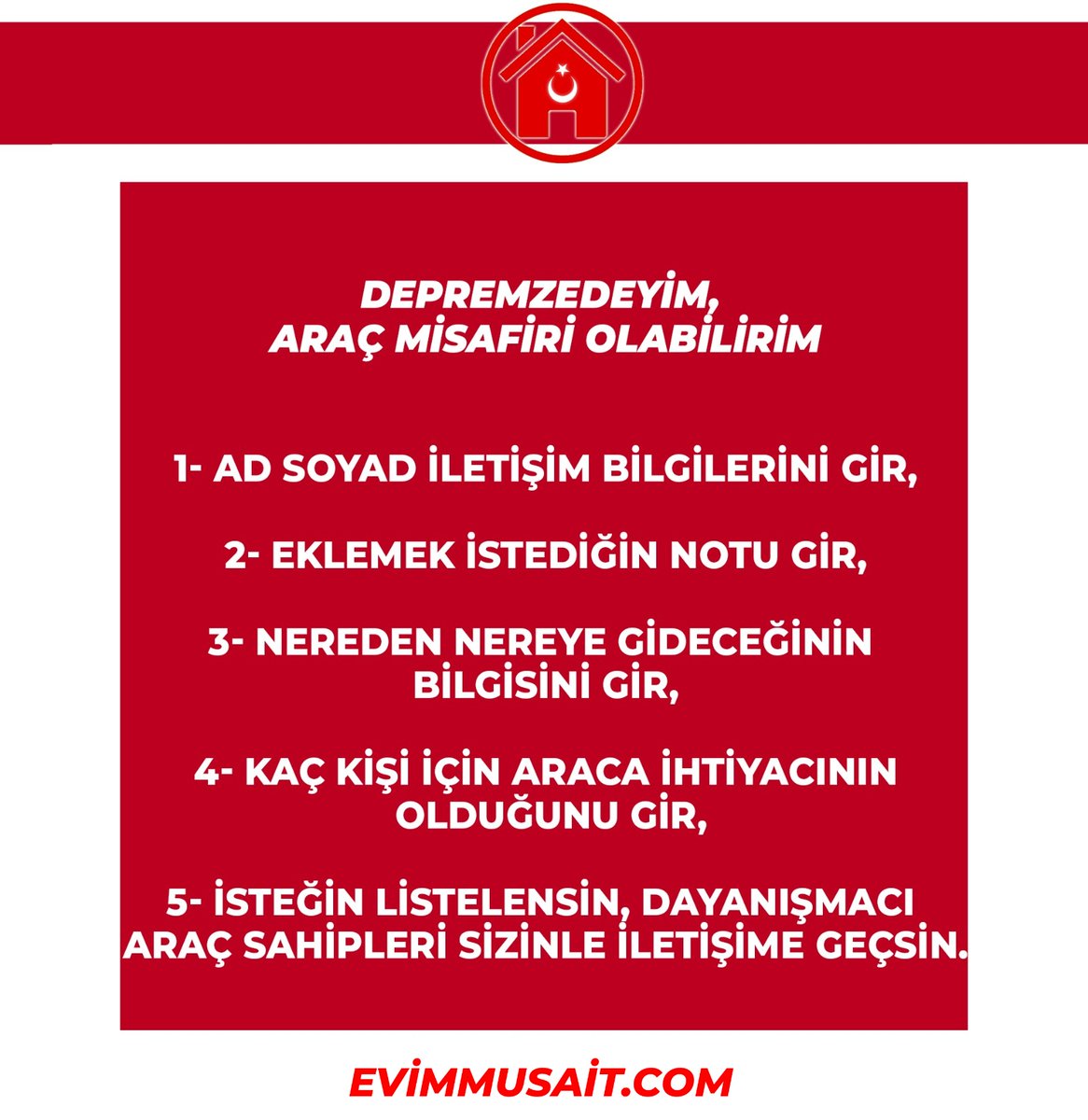 Evim / Arabam Müsait tweet media