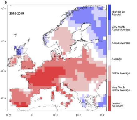 Communications Earth & Environment (@commsearth) on Twitter photo The 2015-2018 summer drought event was unprecedented in Western and Central Europe over the last 400 years, though multi-year droughts were more frequent during the Maunder Minimum.
<a href="/ClimateFreund/">Mandy Freund</a>
nature.com/articles/s4324… The 2015-2018 summer drought event was unprecedented in Western and Central Europe over the last 400 years, though multi-year droughts were more frequent during the Maunder Minimum.
<a href="/ClimateFreund/">Mandy Freund</a>
nature.com/articles/s4324…