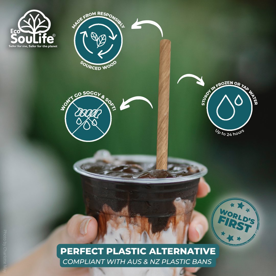 Sip Sustainably with our Compostable Wooden Straws! 🌲

#ecosoulife #zerohero #dinnerware #tablesetting #tableware #buyaustralian #proudlyaustralian⁠⁠ #zerowaste #sustainablestyle #greenliving #ethicallymade #noplastic #straws #plasticstraws #paperstraws #ecostraws #strawssuck