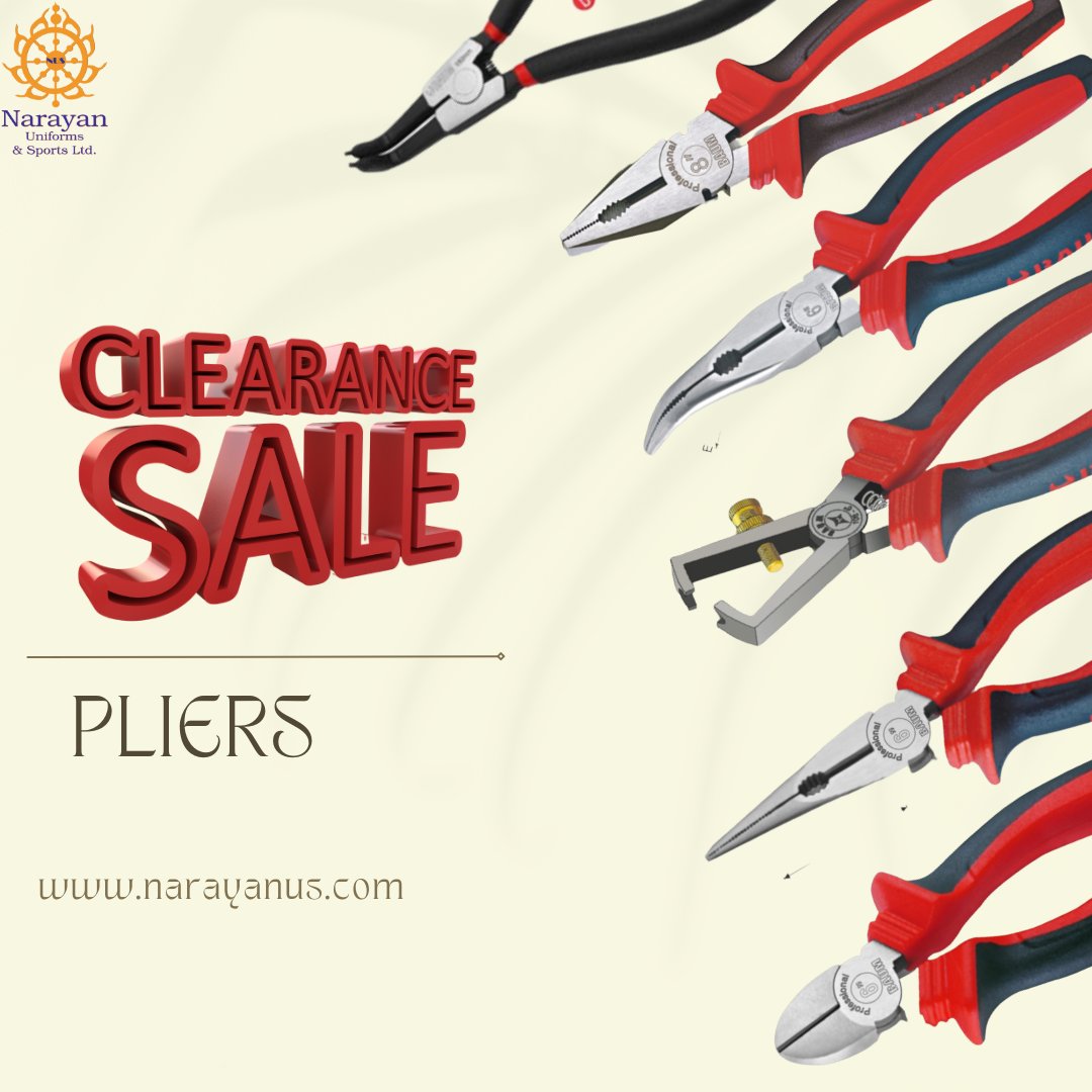 Pliers now on Clearance Sale for the month of Feb ’23!!!

Visit us @ our Store or Shop Online >>> bit.ly/3FsOSqK

#narayanrwanda #tools  #handtools #pliers #electrictool #powertools #toolsofthetrade #kigali #rwanda