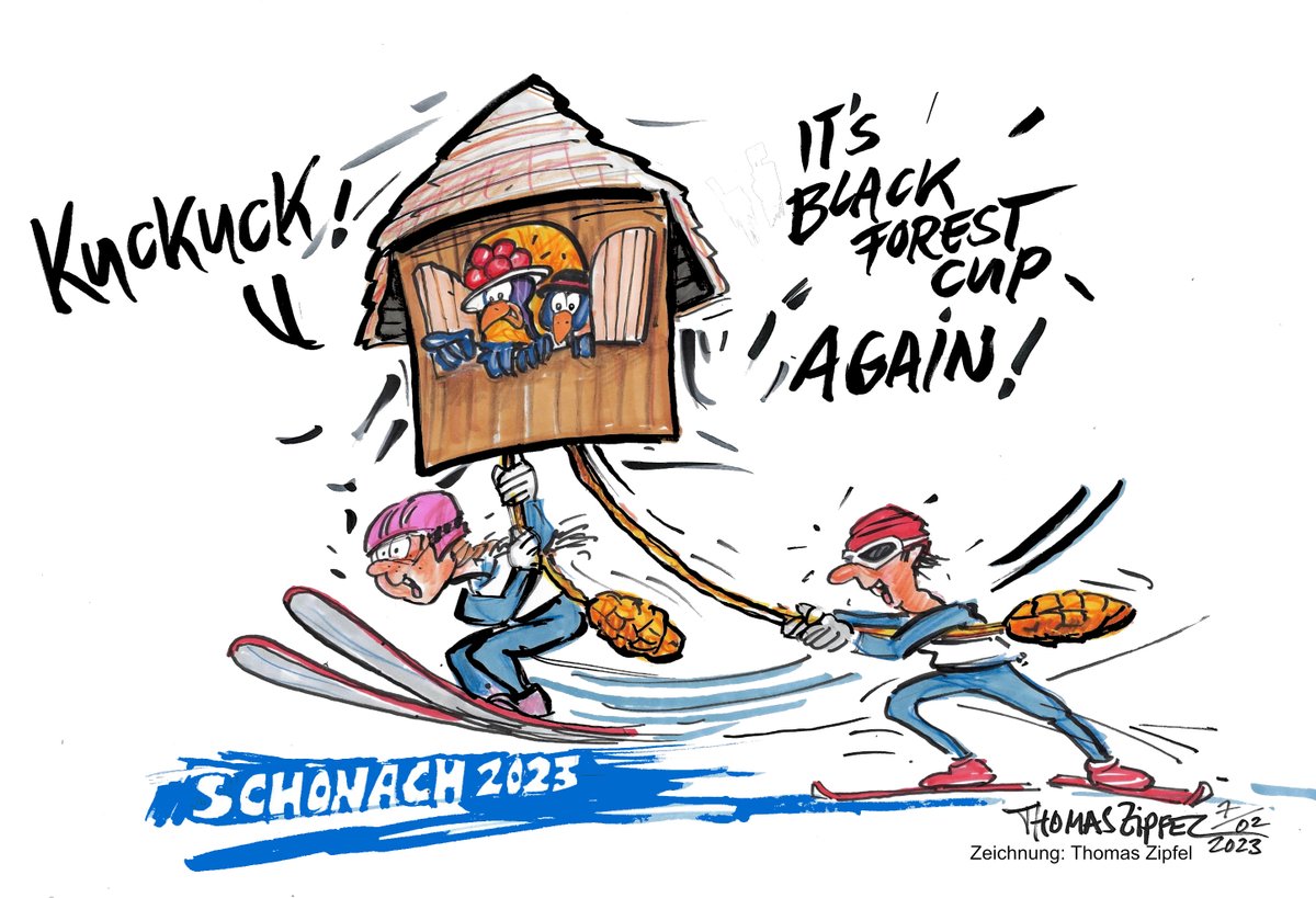 fisnoco's tweet photo. Next stop: @SchonachWeltcup 🇩🇪

Including two Individual events for both women and men plus the final of the German Trophy 👏 #fisnoco #nordiccombined 

Find the preview for our exciting weekend here ➡ https://t.co/0FoNZlTJtr

Cartoon: #ThomasZipfel https://t.co/5WoFWgoZ9z