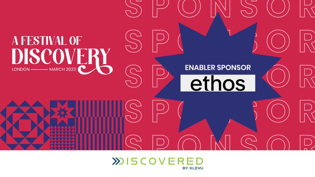 KlevuAI's tweet photo. ⭐Step into the digital age with @Ethosnft, our newest #EnablerSponsor at #DiscoveredLDN! Don't miss this unique chance to delve deeper into the world of digital assets! Join us at #Discovered- https://t.co/Dwm9fYYrxq
#Klevu #EthosNFT #DiscoveredEvent #eCommerce #AITechnology https://t.co/imodaZTKKS