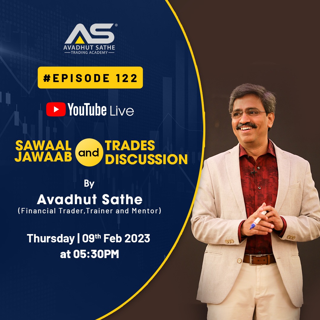 AvadhutsatheTA's tweet photo. Title - Episode 122 YouTube Live
Date: 09th Feb 2023
Time: 5.30 pm
Youtube Live Link: https://t.co/SKIix6lFbi
#stocktraders #sharemarketing #sharemarketknowledge #stock #market #sharemarkettraining #AvadhutSathe #ASTA #avadhutsathetradingacadem https://t.co/n8qhdyMSPr