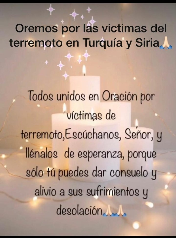 #Turkey 
#8febrero 
🌙 #VenezuelaMonumental
🌙#PatriaGrandeEsCaribe

¡Dios bendiga al pueblo de Siria y Turquía 🙏