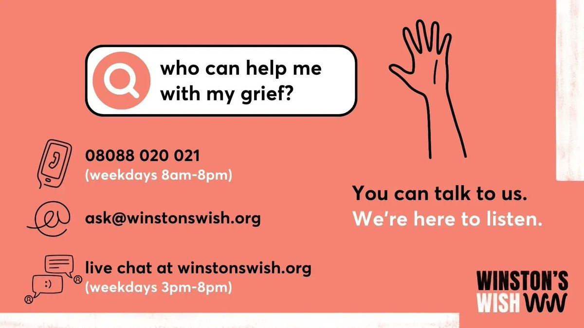 Who can help me with my #grief? 🙋 You can talk to us. We're here to listen 🙌  On our Helpline, we can use #interpreters if you need to speak to us in a language other than English, and we can use the #RelayUK app if you have hearing or speech difficulties. #GriefSupport