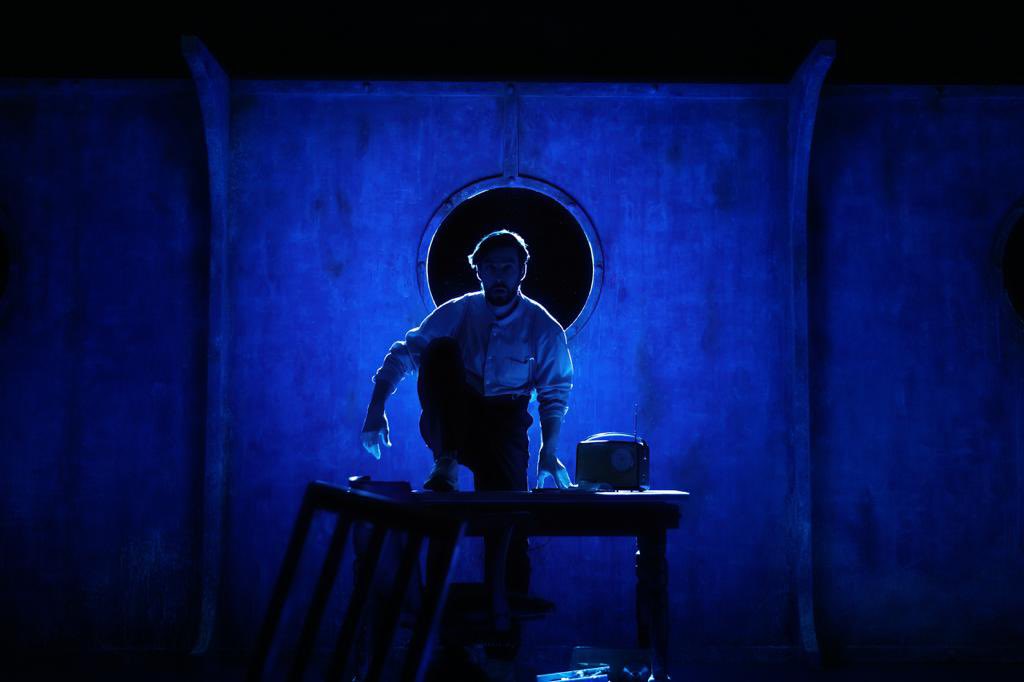 Our submarine has arrived at the Byre - what a joy to work on this corker and hear Welsh language again - opens tonight  #newwriting #soldout #themaninthesubmarine #hiraeth