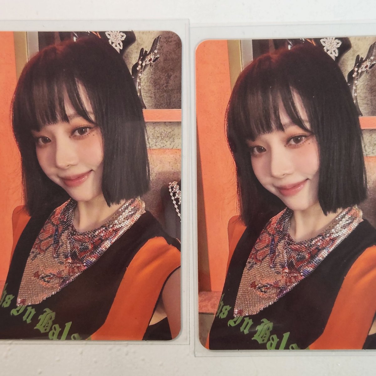 갓더비트 민정 윈터 앨범포카 두 장으로 카리나 스미니버전제외 앨범포카 교환 구해요! 1:1 교환이구요 두 장 한꺼번에 거래 가능하신 분 우대합니다! 준등기로 보내드려요 편하게 연락주세요😊

갓더비트 스탬프온잇 레드벨벳 소녀시대 에스파 아이린 슬기 조이 예리 웬디 태연 윤아 서현 카리나 윈터