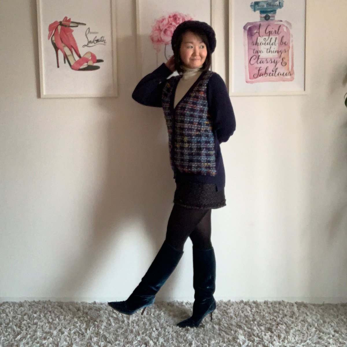 omenterprise's tweet photo. 本日のコーデ♪

長いのと短いの☺️。
このバランス…
参考にしてる方がいます♪

⭐︎Cloth:
Tops: #Coohem
Inner: #MUJI
Pants: #muveil
Shoes: #JimmyChoo
Hat: #HIGHLAND
Earings: #rada

⭐︎Perfume:
#CHANEL: #GabrielleChanel https://t.co/Wcw9cVHZKn