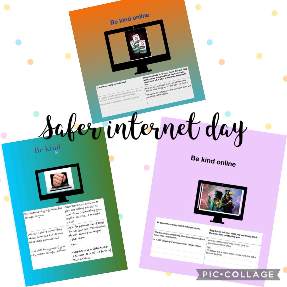 This week in computing, Class 8 have been thinking about how they can stay safe online 📱💻 #saferinternetday #sjsbcomputing @technolaedu