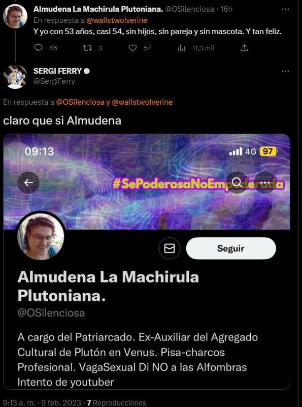 Almudena La Machirula Plutoniana.🔨 tweet media
