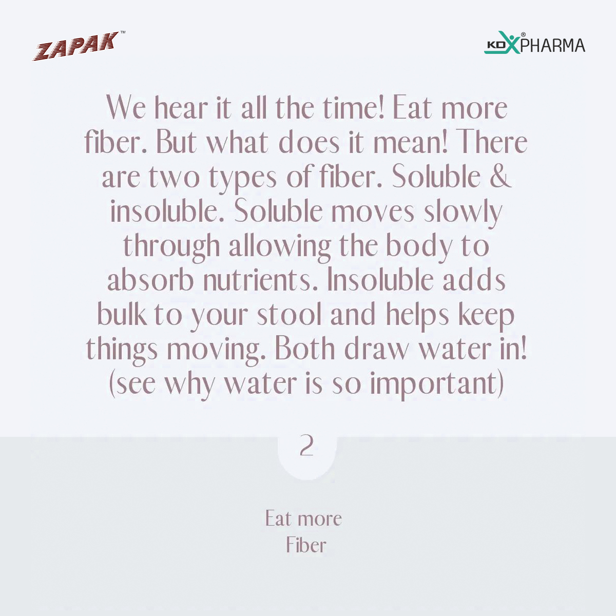 Eat more Fiber!
.
.
.
.
.
.
.
.
#fiber #eatfiber #constipationcure #constipationtreatment #constipationproblem #constipationhappen #constipationissues #AyurvedicProducts #StayHealthy #HealthMatters #GastricProblems #gastro #zapaksesaaf #zapakchurna