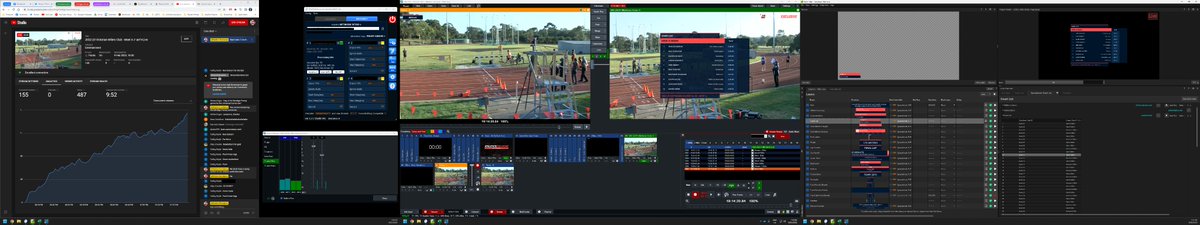 Ever wanted to see what our live stream setup looks like when we do a remote broadcast? This is what I see when I'm producing #athsexclusive