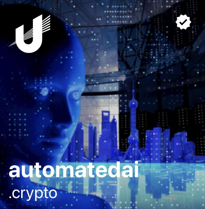 DigitalID_'s tweet photo. AutomatedAi.crypto
Domain For Sale @opensea https://t.co/orwbtTvEDf #AI #AIcommunity #digitalid #cryptowallet #UnstoppableDomains #web3 #domain #automatedAi #nft https://t.co/siVnT857Pk