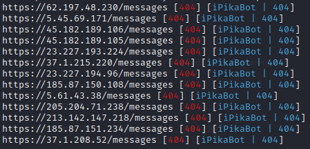 1ZRR4H's tweet photo. 2/ Related C2 Infra (13 servers):
5.45.69.171
5.61.43.38
23.227.193.224
23.227.194.96
37.1.208.52
37.1.215.220
45.182.189.105
45.182.189.106
62.197.48.230
185.87.150.108
185.87.151.234
205.204.71.238
213.142.147.218
#iPikaBot https://t.co/49p09PNHJq