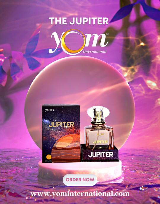 YomInternationl's tweet photo. Lavishly splash or lightly spritz, either way you will fall in love with Jupiter in the first spray!

Top Note - Citric
Middle Note: Rose
Base Note: Sandal
#yom #yominternational #yourownmantra #yomarogya #everyday #staystrong #fragnance #perfume #jupiter #beauty #luxury #unisex https://t.co/nE0medrbZF