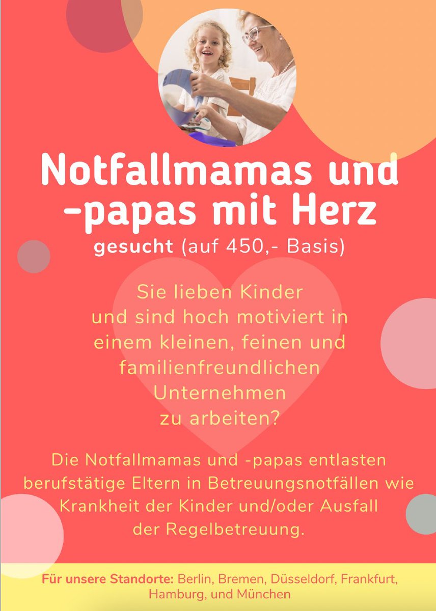 DieNotfallmamas's tweet photo. Das tolle Hamburger Team der Notfallmamas sucht Verstärkung!
Wir freuen uns über eine E-Mail oder eine Nachricht über unser Web-Formular:
https://t.co/aMx7tMt7ZV https://t.co/kndw5FXHQ7
