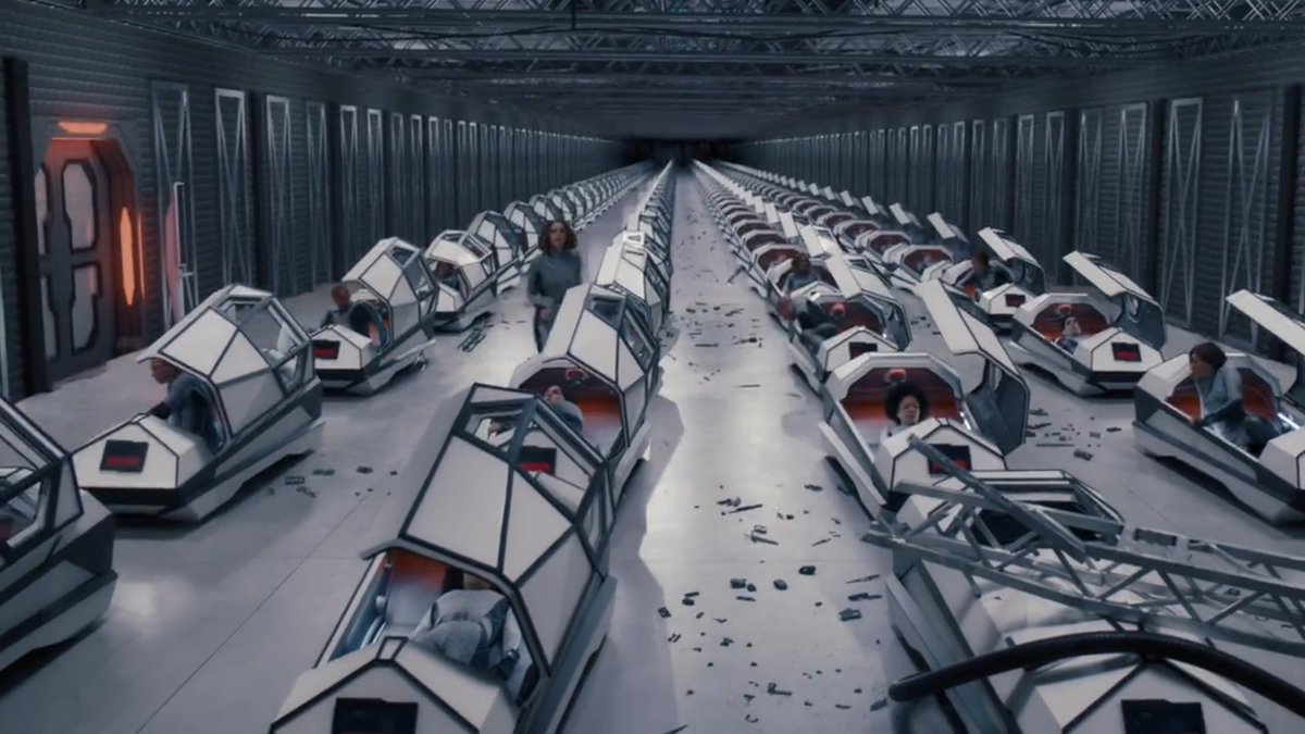 TheSpaceshipper's tweet photo. The Ark (Syfy)
"We didn’t spend any time explaining what a cryogenic sleeper pod is. We assume you’ve seen Alien or more recently Passengers or a dozen other shows that dealt with the whole idea of being cryogenically frozen for a long trip. We don’t pretend this is the first...” https://t.co/U8gczfOI44