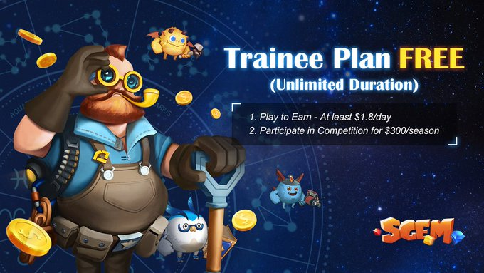 🔥FREE &amp; UNLIMITER DURATION🔥

#SGEM Trainee Plan

0⃣ threshold
0⃣ fee to start the encryption journey

Learn how to become a trainee👉
g.sgem.io/web-desktop/

#GameFi  #babo #NFT