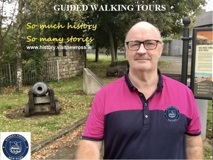 Guided Walking Tours through the streets of our #historic town Stories of people places events #Celtic #medieval #rebellion #emigration Book online or DM for info. RTs welcome
