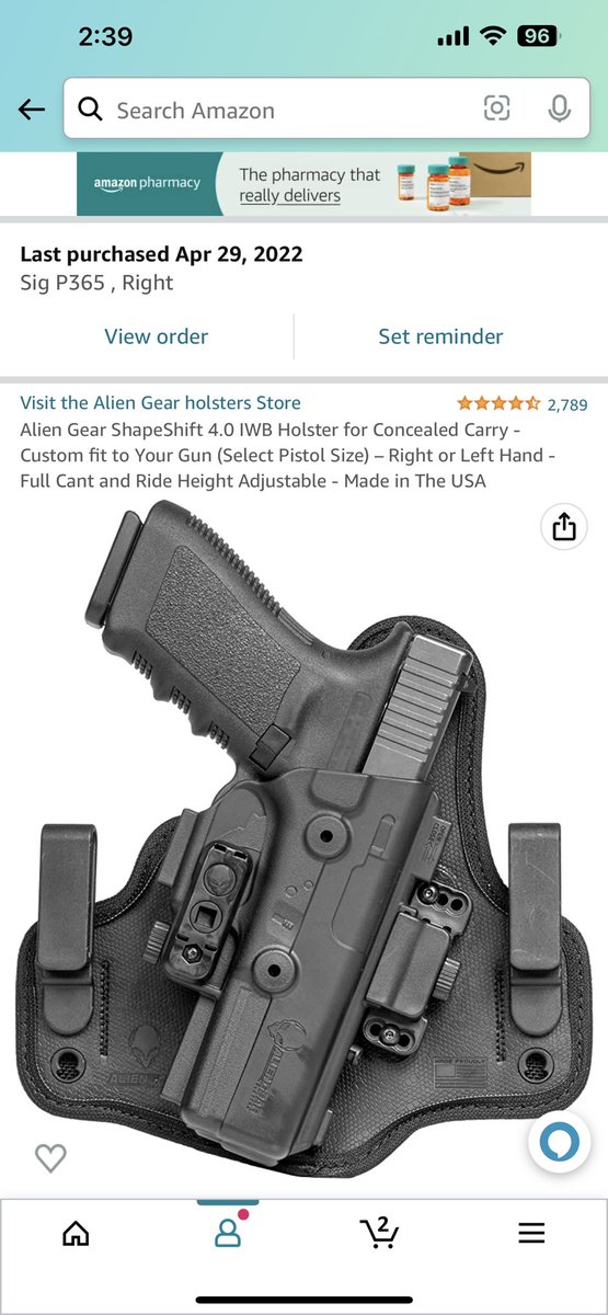 munozaj's tweet photo. @RyanMcbeth You should have got the p365 and not the x model. Here’s what I use to conceal carry…. https://t.co/Nib3PjnfkD