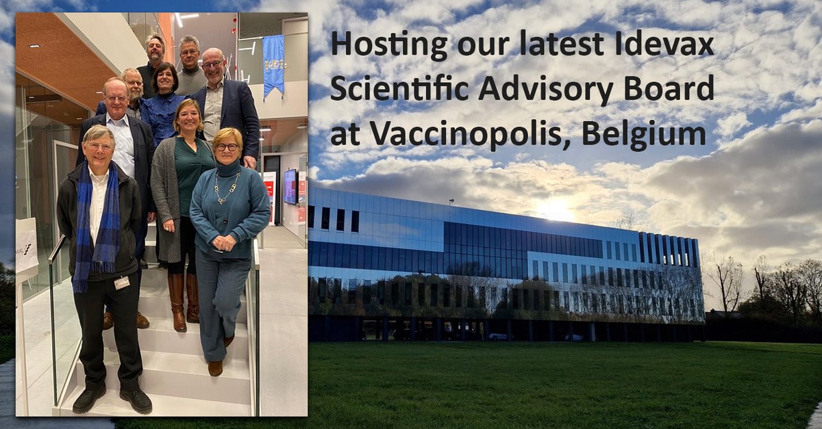 idevax_com's tweet photo. IDEVAX Scientific Advisory Board 🧬 🔬 🧫

Throwback to last Monday! Our Scientific Advisory Board convened at Vaccinopolis, an impressive clinical trial facility with a clear focus on vaccination trials, in Antwerp, Belgium.

Link to the news 👉 https://t.co/nVi5kxLPM5 https://t.co/vpjD2DOGuf